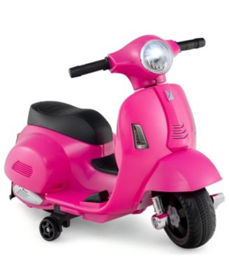 Kids Ride on Motorcycle Licensed Vespa with LED Headlight and Horn Sound