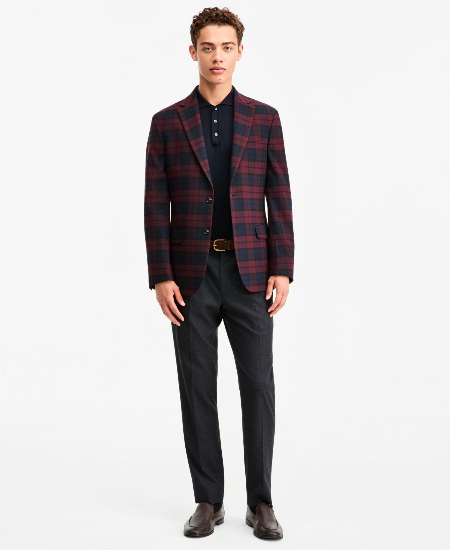 Men's Plaid Modern-Fit Sport Coat
