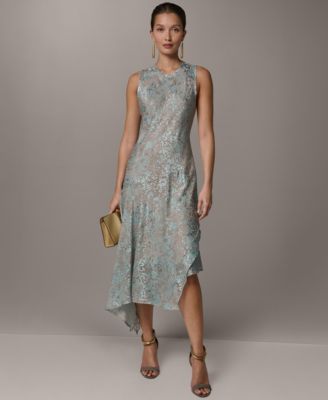 Women's Sleeveless Crew Neck Midi Dress