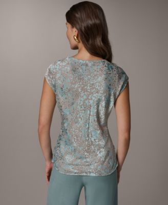 Women's V-Neck Printed Top