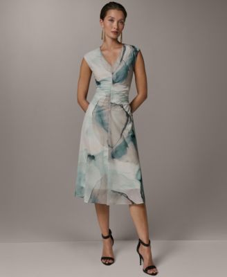 Women's V-Neck Midi Dress