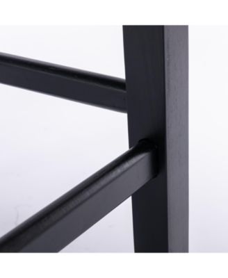 Set of 2 Velvet Counter Height Stools, 26.3" Button Tufted Upholstered Kitchen Island Chairs with Back