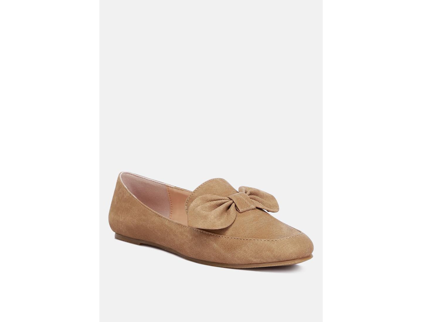 Женские туфли London Rag Waveney Bow Embellished, цвет: Бежевый / Хаки — фото 3