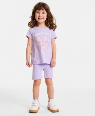 Girls' Toddler 12M-5T Dot-Print Bike Shorts