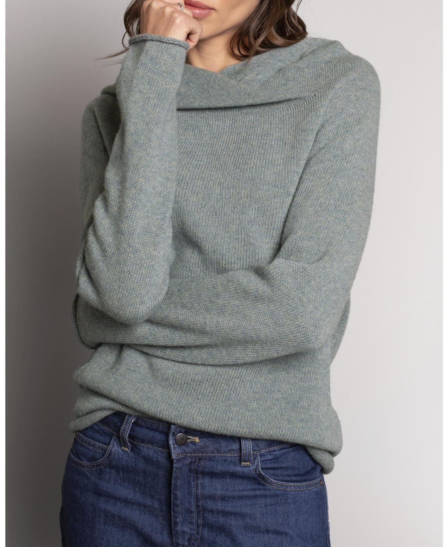 Women's Collared Slouch Sweater