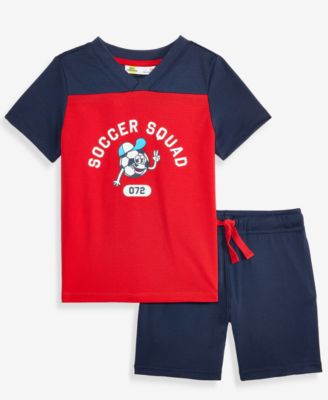 Toddler Boys 2-Piece Mesh Soccer Set