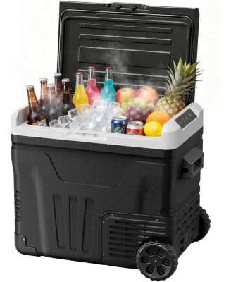 53QT Portable Refrigerator with Wheels