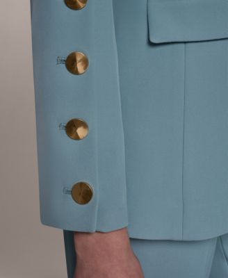 Petite Collarless Blazer