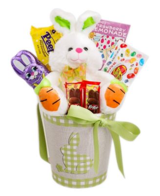 Happy Easter Gingham Basket, 8 Pieces