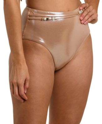 Women's High-Waist Hipster Swim Bottoms