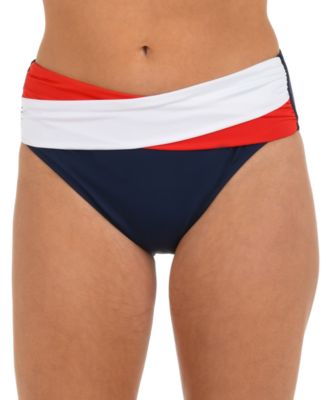 Women's Americana Mid-Waist Twist Front Swim Bottoms