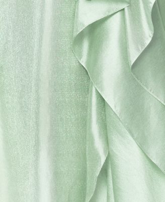 Women's One-Shoulder Sleeveless Metallic Dress