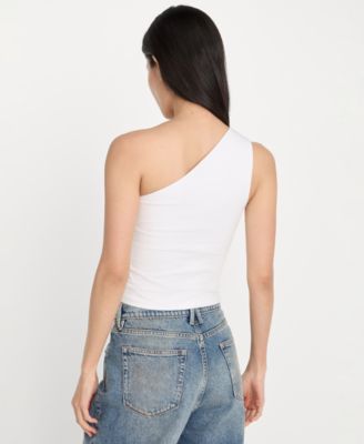 Women's One-Shoulder Top, Regular & Plus Size