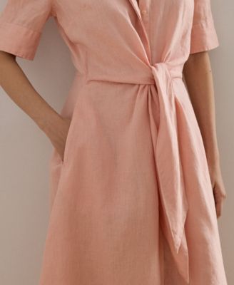 Petite&nbsp;100% Linen Shirt Dress