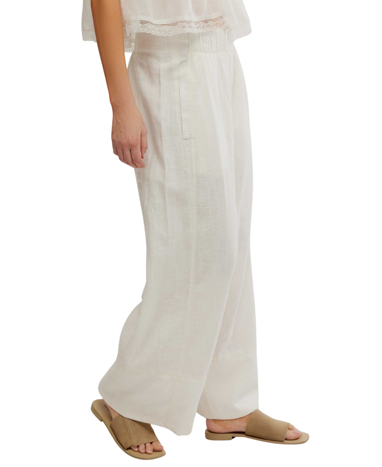 Women's Mid-Rise Wide-Leg Pants