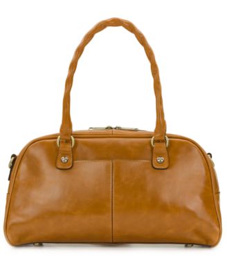 Pomezia Large Leather Crossbody Satchel Bag