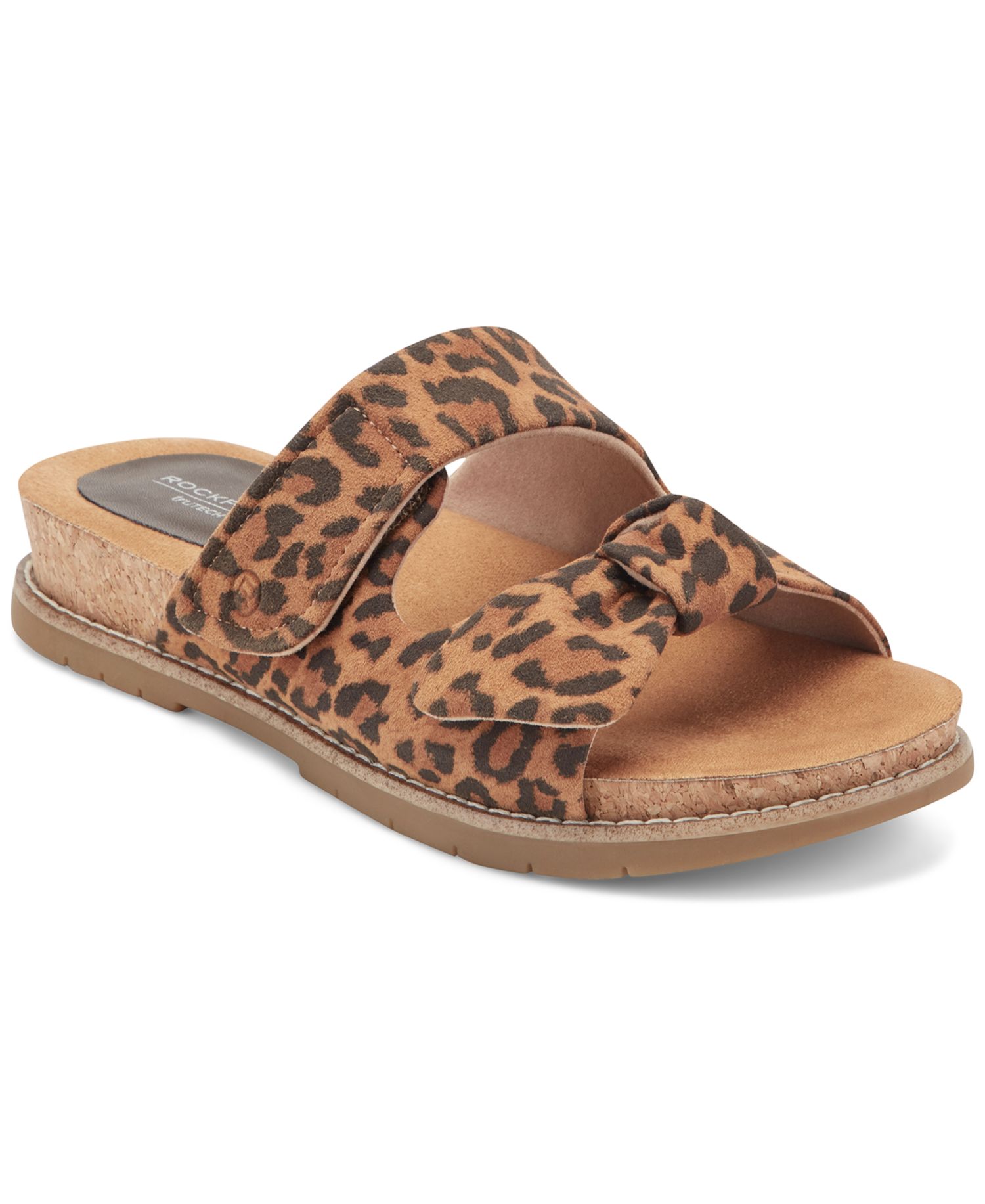 Women's Zova Bow Flat Slip-On Footbed Sandals