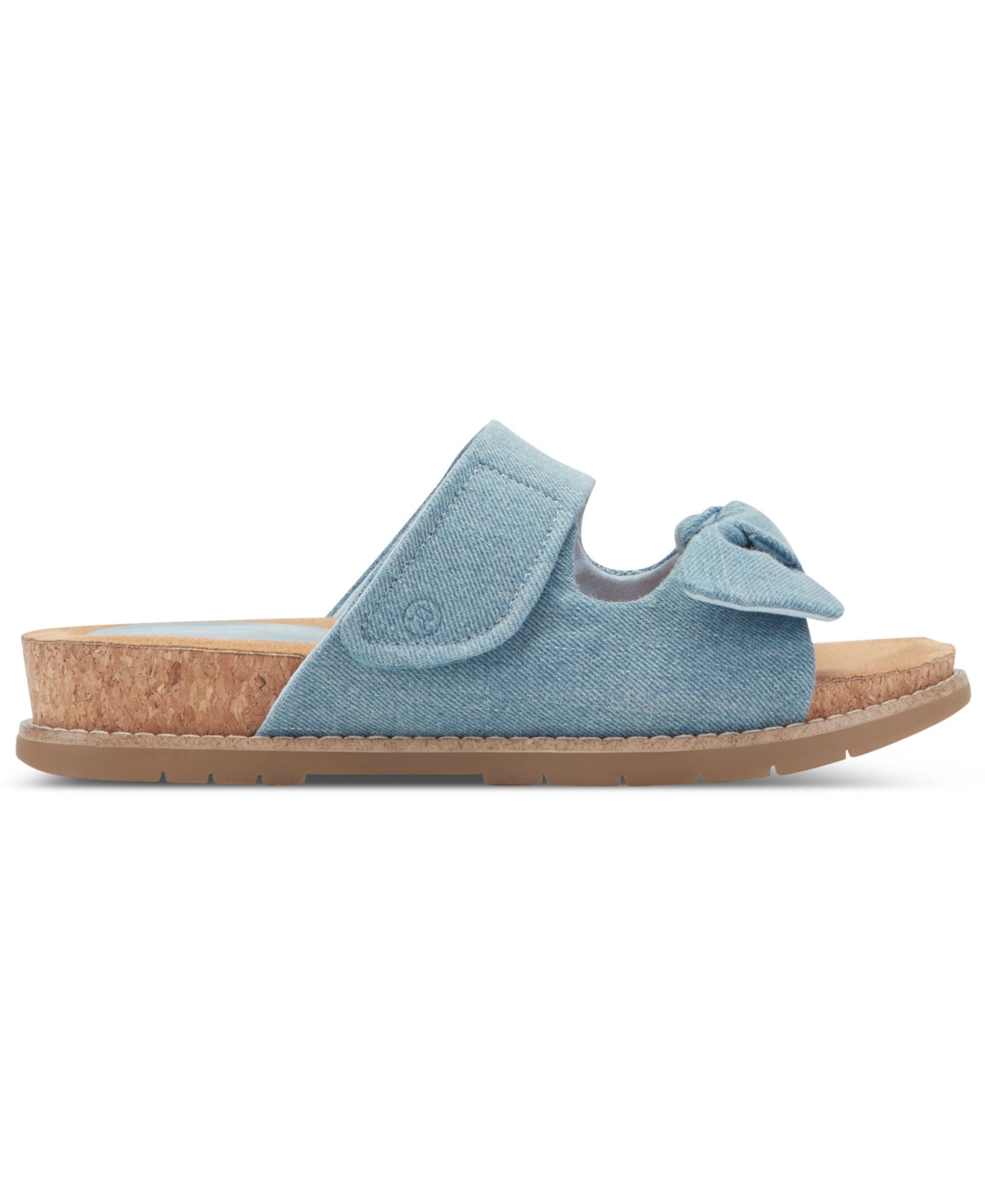 Women's Zova Bow Flat Slip-On Footbed Sandals