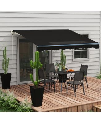 12' x 10' Electric Retractable Awning w/ Remote Controller,