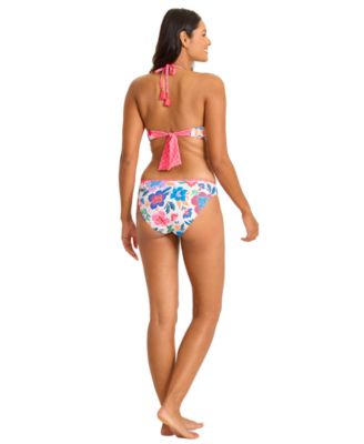 Women's V-Neck Printed Swim Top