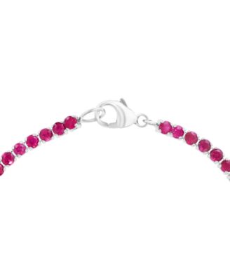Ruby (4.2 ct. t.w.) Bracelet in Sterling Silver (Also Available in Sapphire)