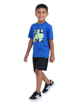 Boys' 2T-7 Essential Graphic T-Shirt and Shorts, 2-Piece Set