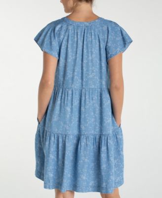 Women's Tiered V-Neck Dress