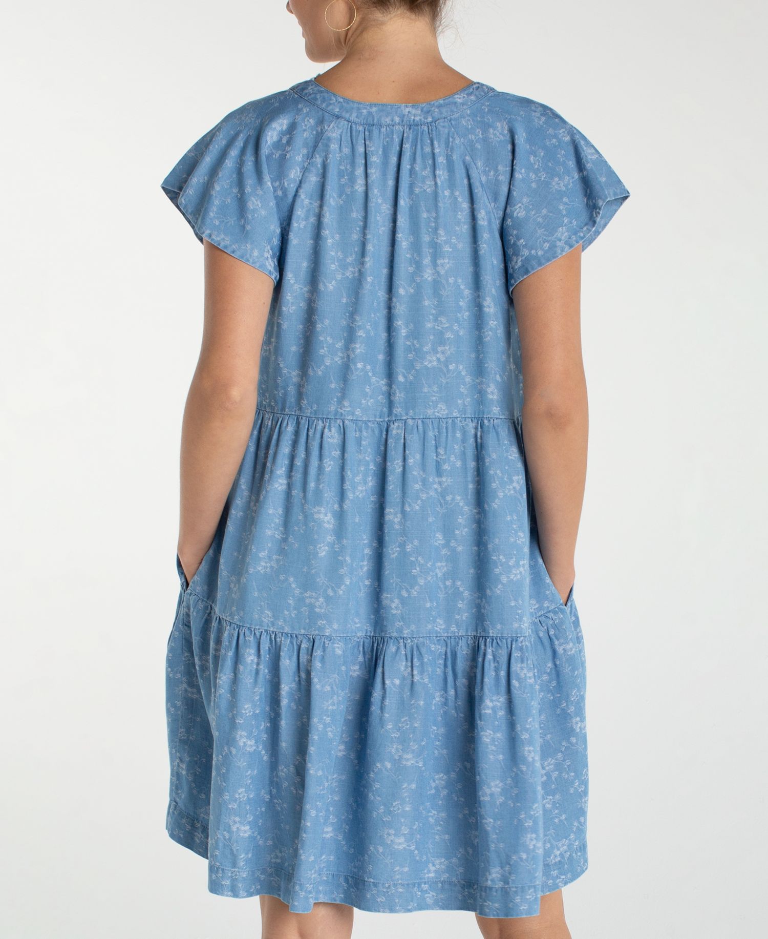 Women's Tiered V-Neck Dress