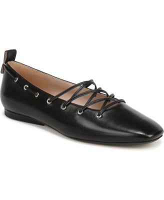 Naturalizer Women's Carla-Ghillie Square Toe Ballerina Flats