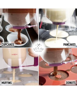 4 Cup Pancake Batter Dispenser with Squeeze Handle - Pancake Dispenser for Batter with Measuring Label