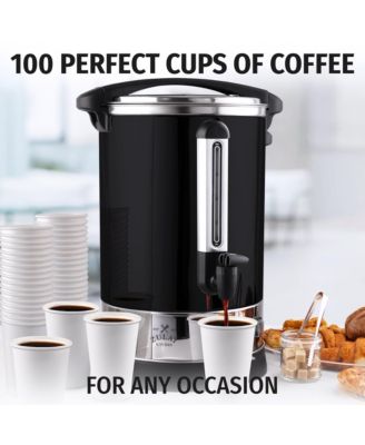 Premium 100 Cup Commercial Coffee Urn - Large Coffee Dispenser