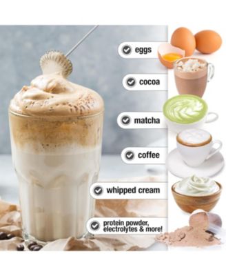 Froth N Go Rechargeable Milk Frother with Case for Lattes