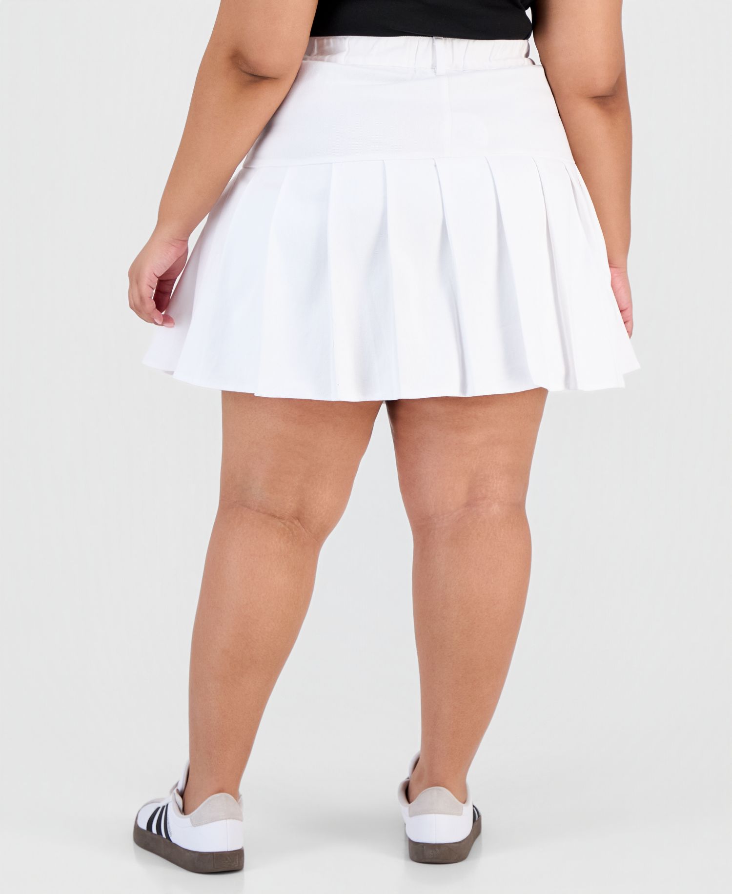 Trendy Plus Pleated-Hem Mini Skort