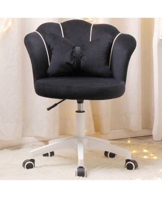 Velvet Office Chair, 360 Swivel Adjustable Height Task Chair