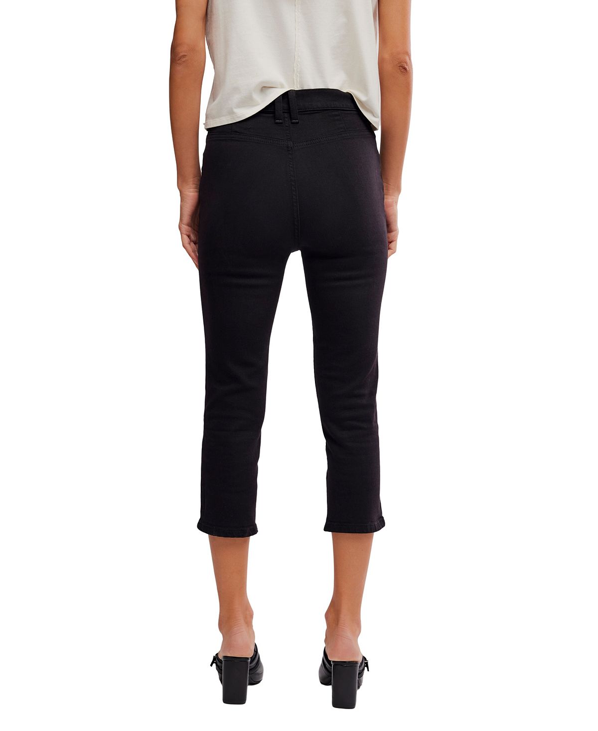 Free People Women's Slim-Fit Cropped Jeans view 5 — MAYCSS fashion products
