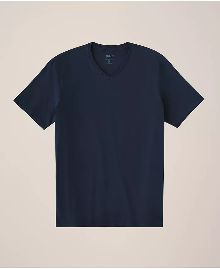 Men's Organic Cotton Essential V-Neck Tee - thumbnail 4
