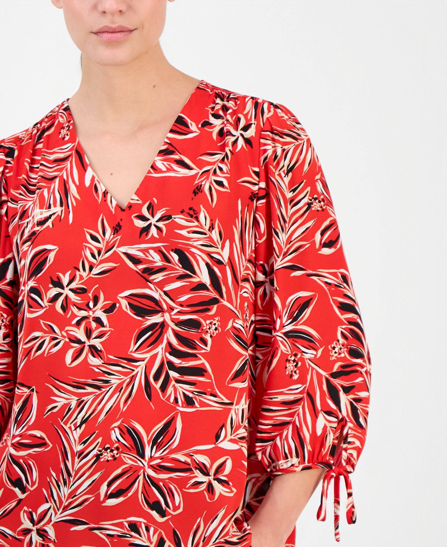 Women's Printed 3/4-Sleeve Top