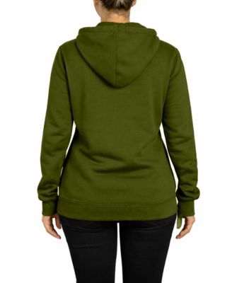 Women's Loose Fit Super Heavyweight Fleece Lined Full-Zip Hoodie