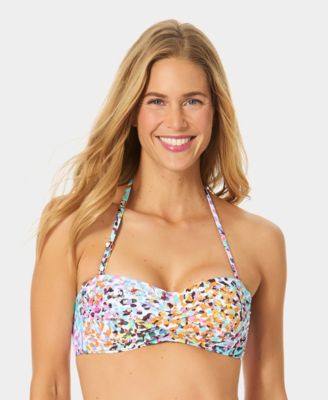 Women's Liz Twist Bandeau Neck Swim Bikini Top