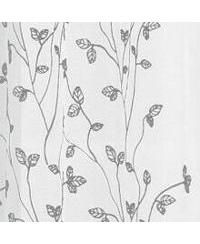 2 Pack Floral Leaf Embroidered Grommet Sheer Curtains