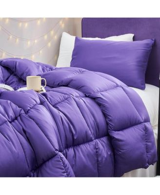 Snorze Cloud Comforter Set - Ultra Cozy Bamboo - Oversized Comforter in Passion Flower,TXL