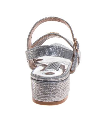 Toddler Dress Sandals Elegant Rhinestone Ankle Strap Formal