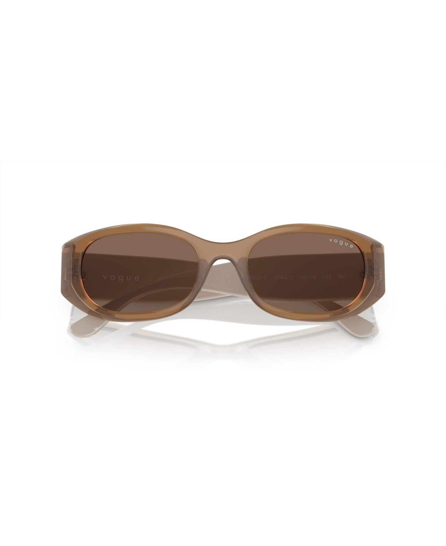 Женские солнцезащитные очки Vogue Eyewear Rectangle Sunglasses, VO5525S, цвет: Коричневый — фото 5