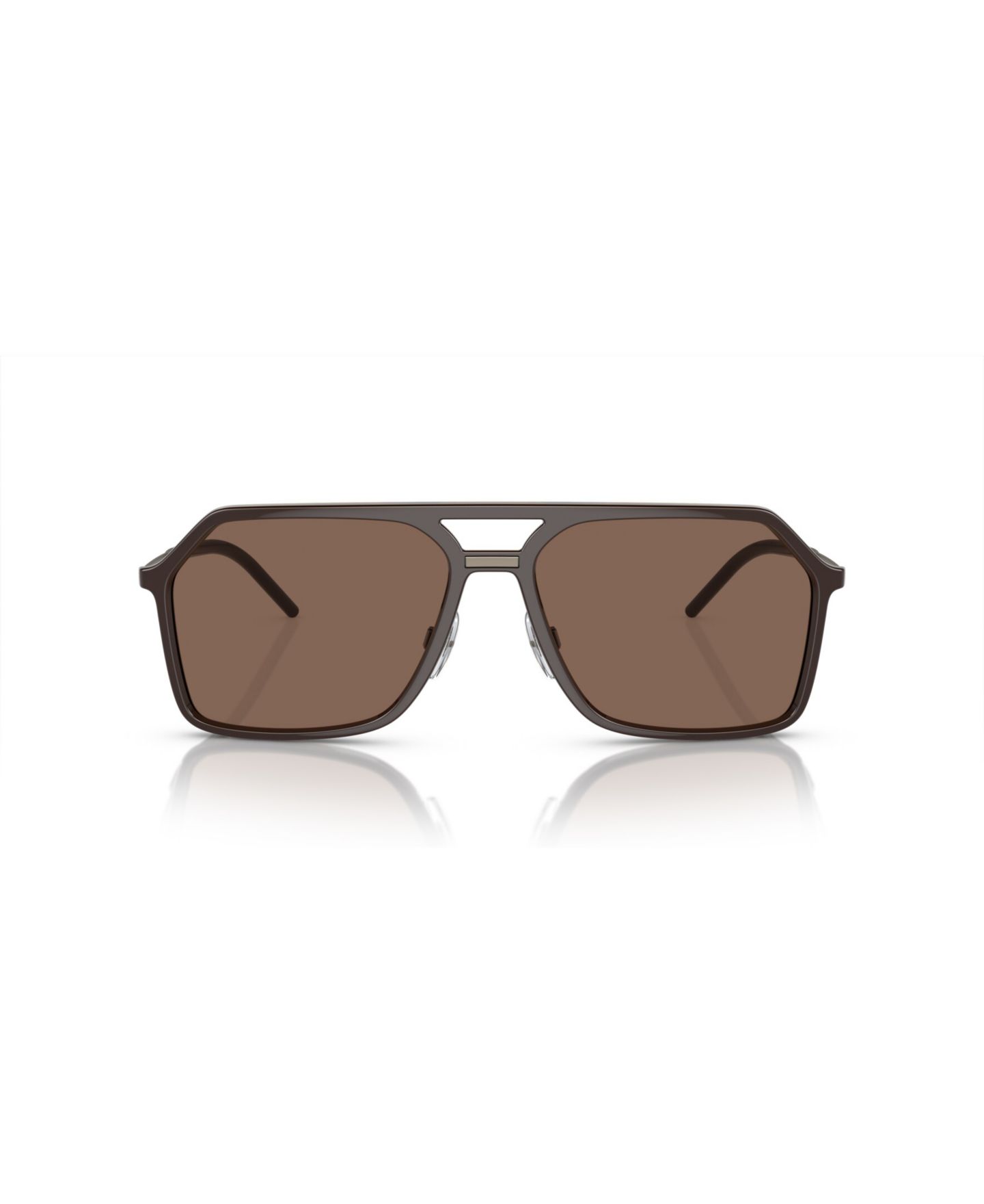 Мужские солнцезащитные очки Dolce&Gabbana Pilot Sunglasses, DG6196, цвет: Коричневый — фото 2