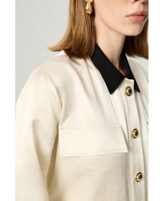 Women's Gold Button Detailed Jacket