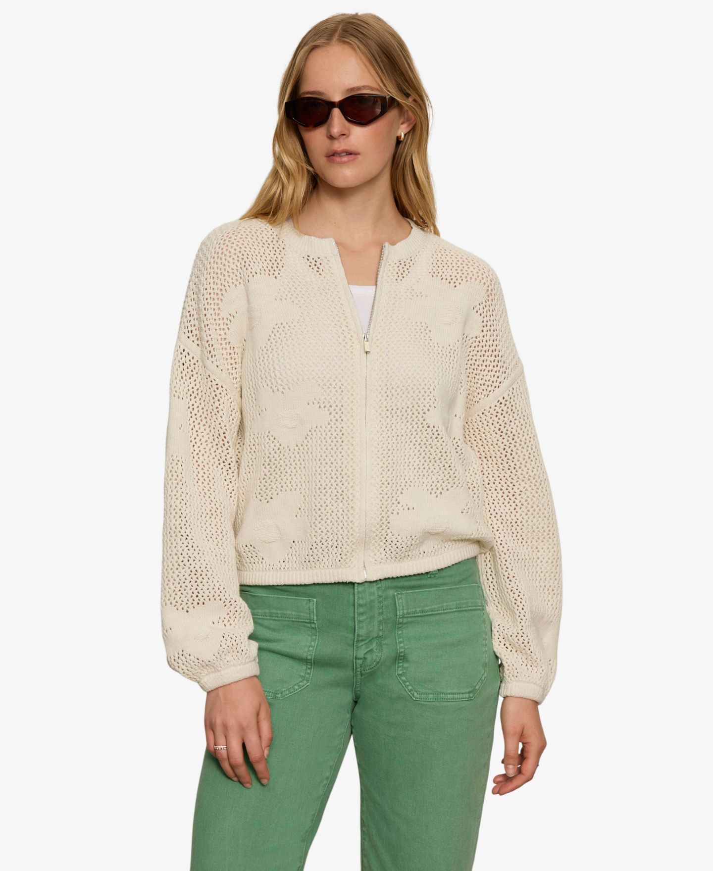 Женская куртка Sanctuary Petite Daily Escape Flower Pop Front-Zipper Bomber — фото 1