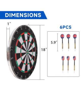 18" x 1" Flocking Dartboard Set
