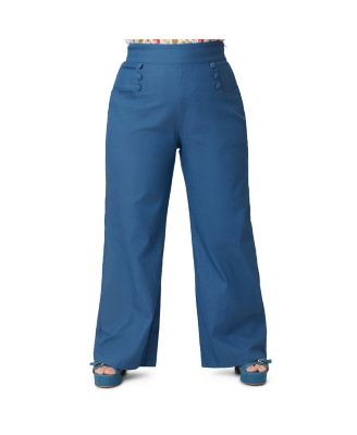 Plus Size 1970s Flare Pants