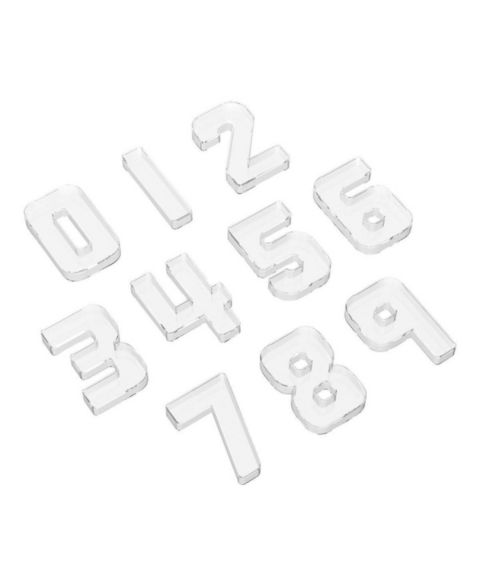 Детские игрушки Kaplan Early Learning Numbers 0 through 9 Loose Parts Trays, цвет: Разноцветный