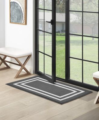 Double Border Runner Rug, 26" x 45"